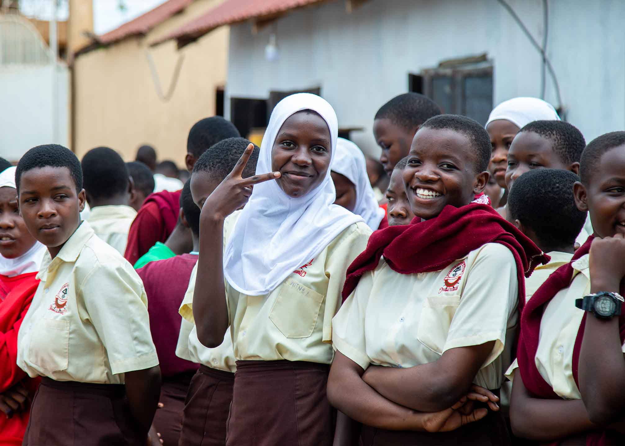 Young people learning